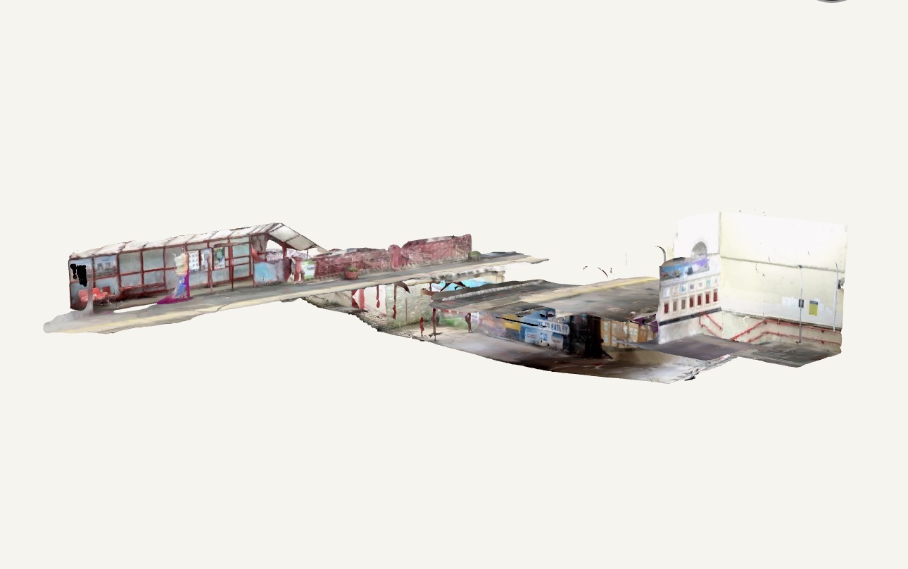 LiDAR point cloud scan of Batley Station Subway